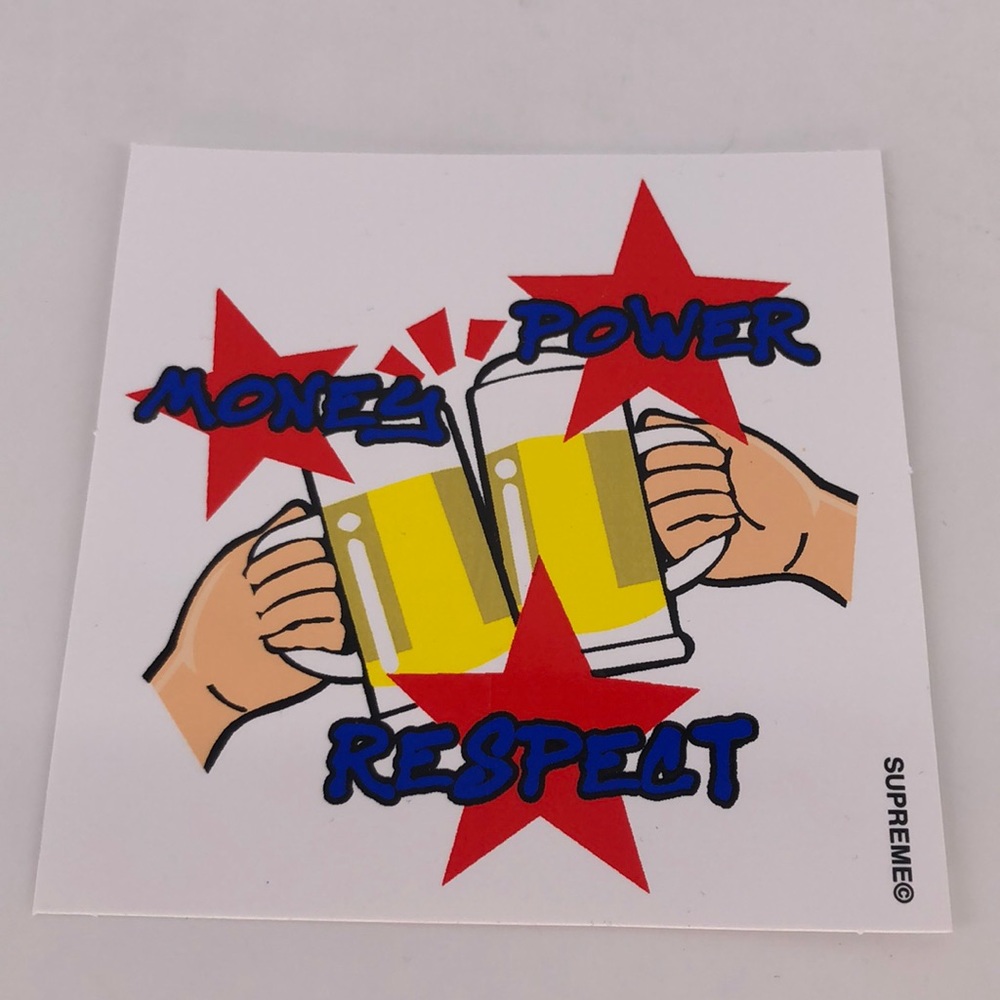Supreme | Money Power Respect Sticker